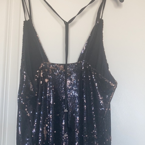 Free people black rose combo sequin dress - Picture 7 of 9